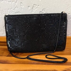 Elegant Black Sequin Clutch